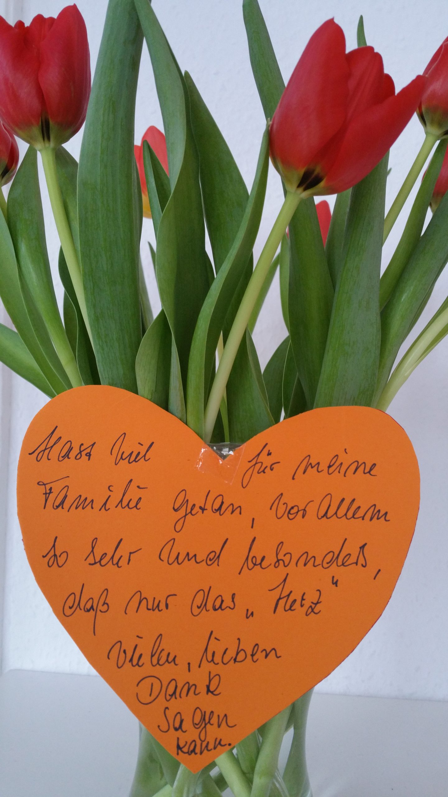 … dass nur das Herz Danke sagen kann …